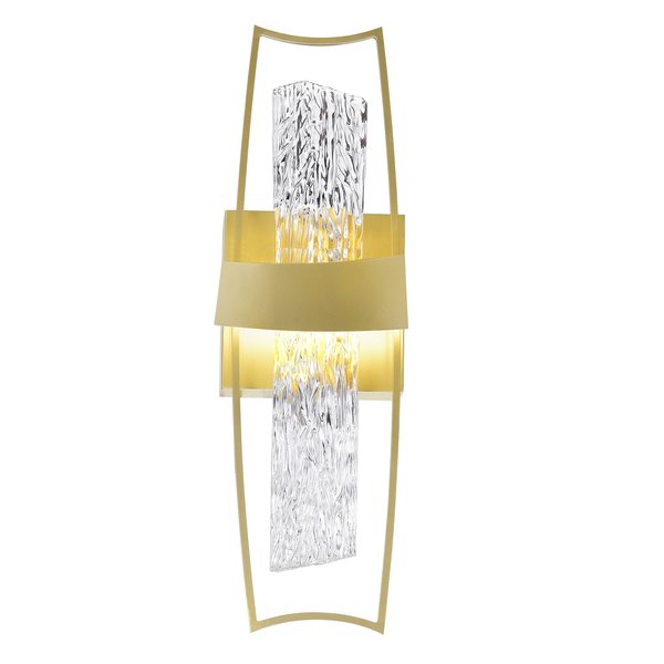 Cwi Lighting 5 In Led Satin Gold Wall Sconce 1246W5-602